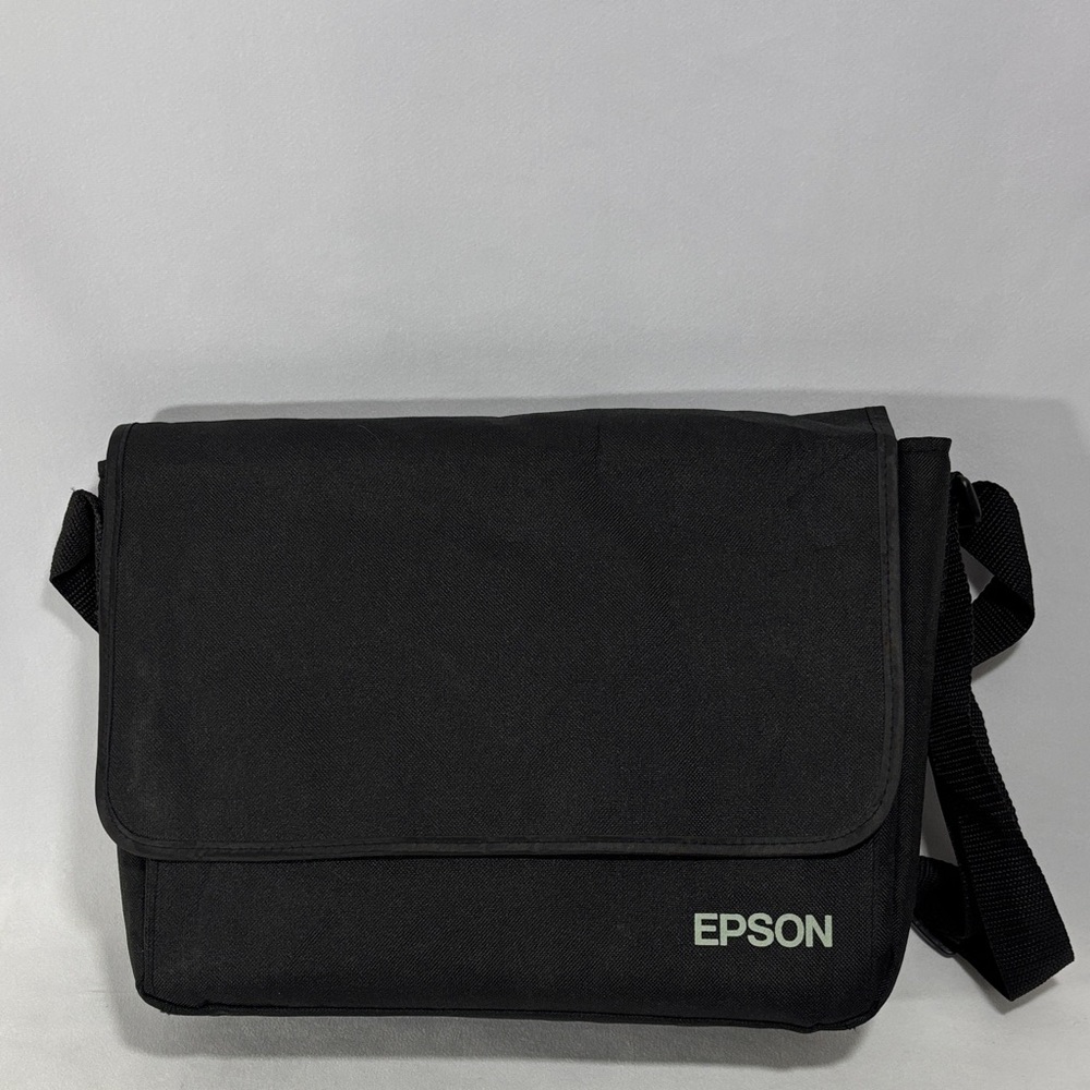 Epson Black Camera Lens Travel Carry Bag Case With Strap ** 11.5 x 11 x 3.5”